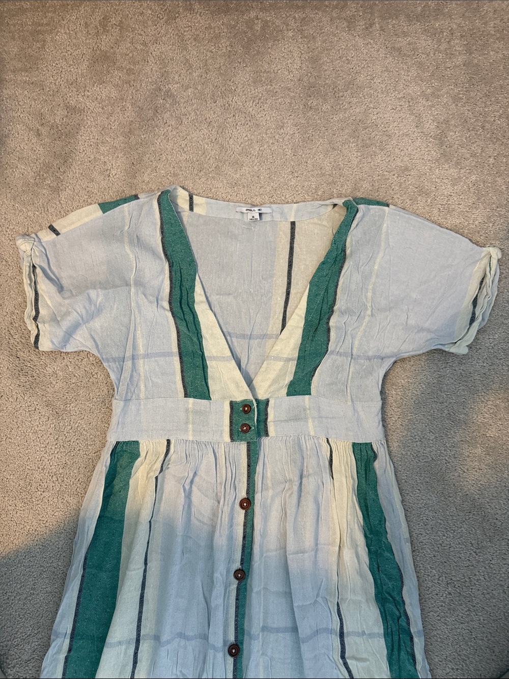O’Neill M v-neck button front dress - Picture 3 of 7